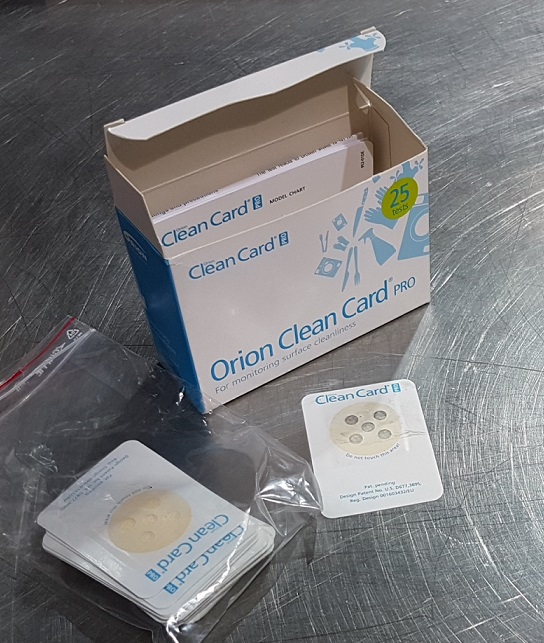 Reinigungsschnelltest und Hygienekontrolle mit der Clean Card