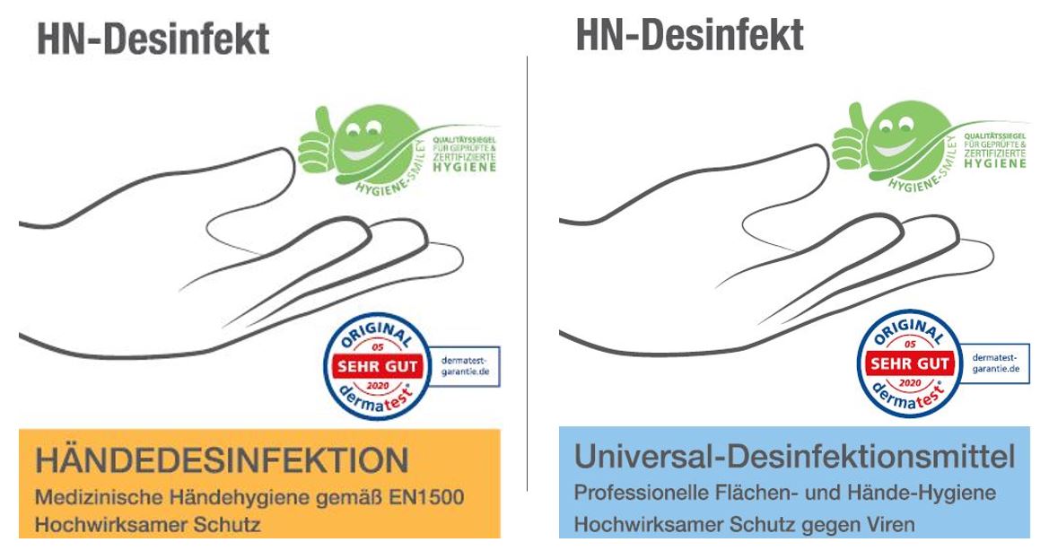 HN-Desinfekt wirksam gegen Corona