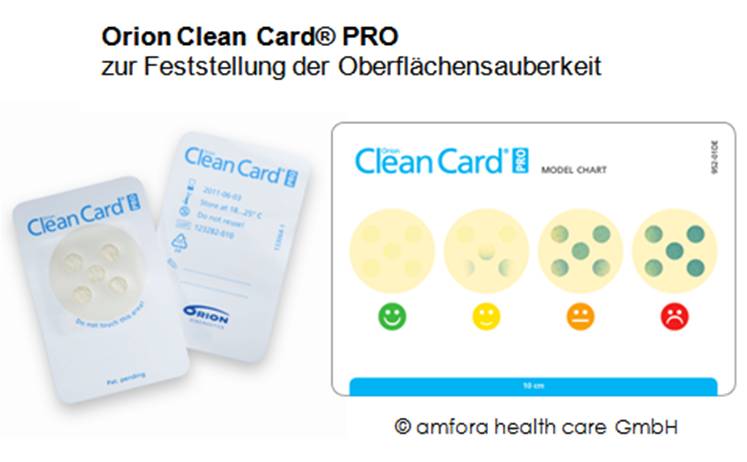 Die Clean Card Reinigungskontrolle ist der Hygieneschnelltest für Profis