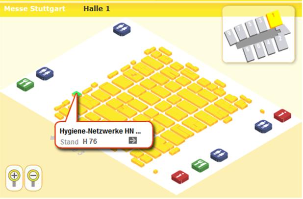 Standkoordinaten für das Hygiene-Kompetenzteam Hygiene-Netzwerk