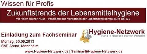 Zukunftstrends der Lebensmittelhygiene - Seminar